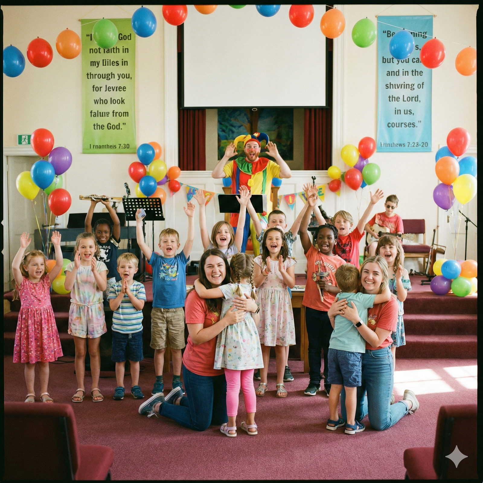 Niños aprendiendo la Biblia de forma creativa en VAM Kids Monterrey